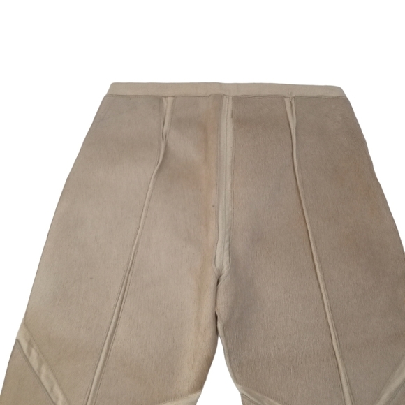 BCBG MaxAzria Collection Beige Hook Zip Closure Burlap Frayed Hem Pants … - Picture 9 of 10